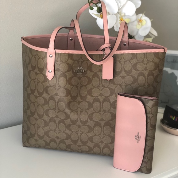 Coach Handbags - Coach Reversible City tote & matching wallet NWT